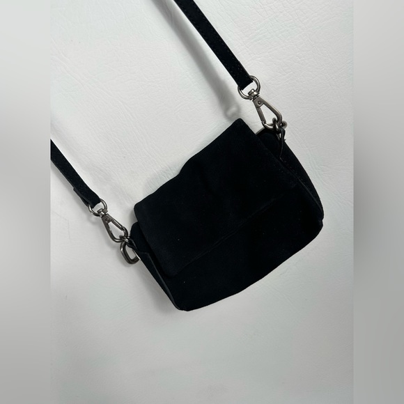 Free people leather crossbody - Black suede - Picture 3 of 10